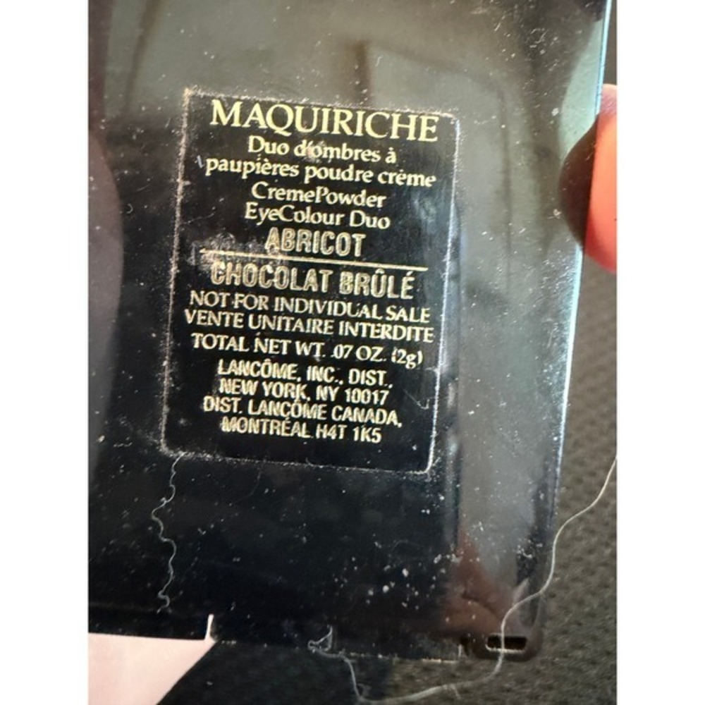 Lancome Maquiriche EyeColour Duo Abricot Chocolat Brule CremePowder Eyeshadow